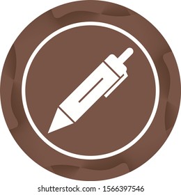 Beautiful Pen Glyph Vector Icon