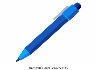 A beautiful pen vector art in white background illustration.
