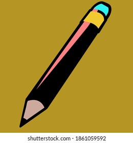 Beautiful pencil on beautiful background.