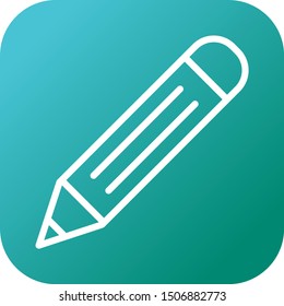 Beautiful Pencil vector line icon