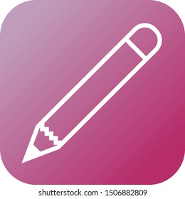 Beautiful Pencil vector line icon