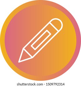 Beautiful Pencil vector line icon