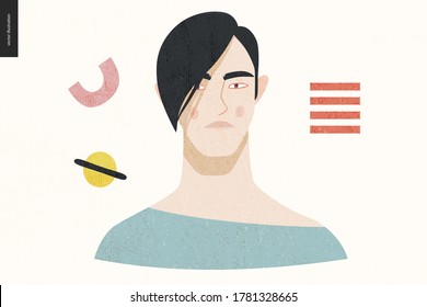 男 日本人 髪 のイラスト素材 画像 ベクター画像 Shutterstock