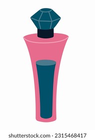 Beautiful perfume bottle. Women's perfume with different scents.