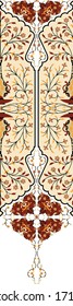 Beautiful Persian ornament carpet pattern 