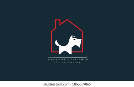 Beautiful Pet House Minimal Logo