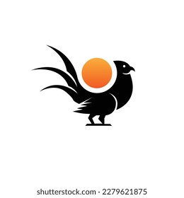 Beautiful Pheasant Bird Logo Design svg