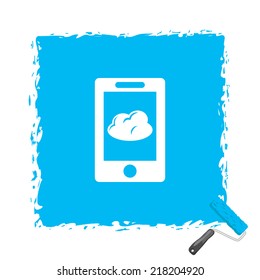 Beautiful Phone Cloud web icon