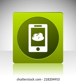 Beautiful Phone Cloud web icon