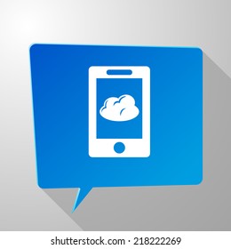 Beautiful Phone Cloud web icon