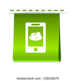 Beautiful Phone Cloud web icon