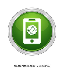 Beautiful Phone Internet Sign web icon