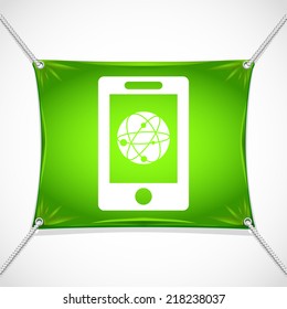 Beautiful Phone Internet Sign web icon