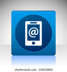 Beautiful Phone Mail Sign web icon