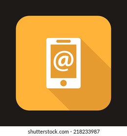 Beautiful Phone Mail Sign web icon