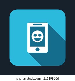Beautiful Phone Smile web icon