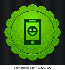 Beautiful Phone Smile web icon