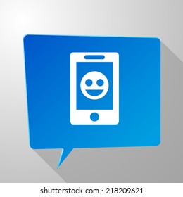 Beautiful Phone Smile web icon