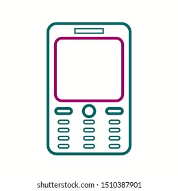 Beautiful Phone vector line icon