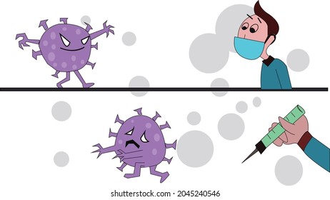 hermosa imagen de un virus