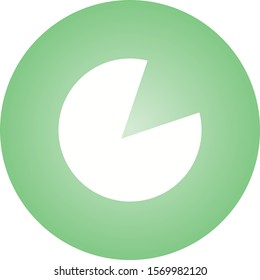 Beautiful Pie Chart Glyph Vector Icon