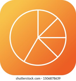 Beautiful Pie chart vector line icon