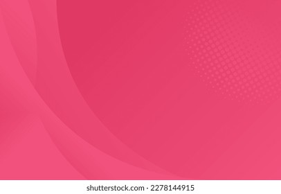Beautiful pink abstract background with waves and halftone effect