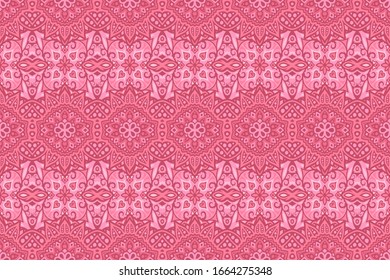 Hermoso fondo rosa con un patrón abstracto perfecto al este