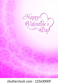 Beautiful pink color background design for valentine's day.