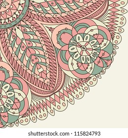 Beautiful pink colorful lace ornament for merry christmas card, background, backdrop, wallpaper, invitation, border, banner, brochure  vector eps 8