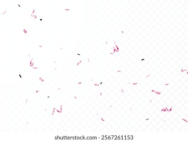 Beautiful pink confetti banner for party and celebration background