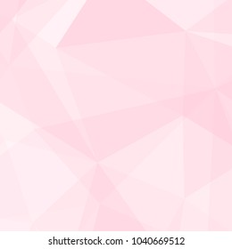 Beautiful pink crystal pattern abstract background layout. Diamond geometric shapes template for creative designs, card, wedding invitation, anniversary, save the date. Vector illustration
