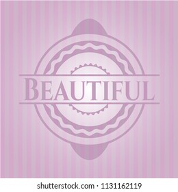Beautiful pink emblem