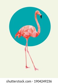 beautiful pink flamingo blue yellow