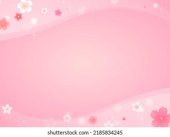 Beautiful pink floral background vector illustration