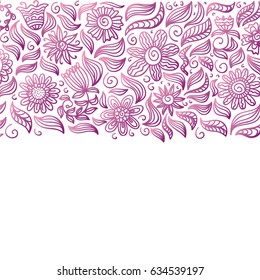 Beautiful pink floral background. Vector illustration.