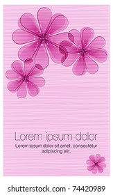 Beautiful pink floral background,illustration