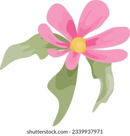 beautiful pink flower bouquet vector clipart