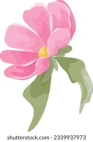 beautiful pink flower bouquet vector clipart