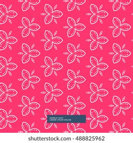 beautiful pink flower pattern background