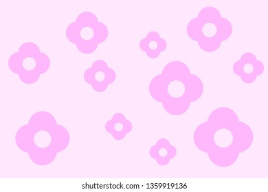 Beautiful pink flowers can be used as a background.