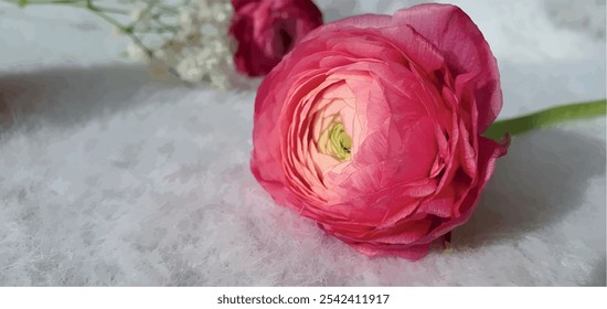 Beautiful pink flowers on a white background. Pink peonies. Pink roses. Delicate flowers. Floral background. Postcard with flowers. Postcard Birthday, Women's Day, Mother's Day.