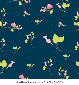 beautiful pink flowers , pattern