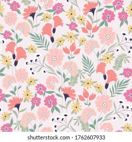 Beautiful Pink Flowers pattern Design