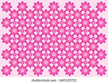 Beautiful pink flowers for vector background