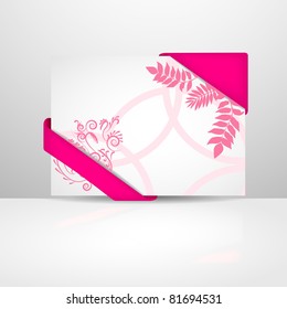 Beautiful pink greeting card
