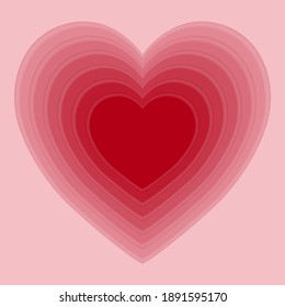 Beautiful pink heart. Background for decoration of festive materials for valentine's day.