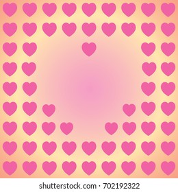 Beautiful pink heart on colorful background. Use for backgrounds, wall paper, tile floor, fabric, books, card or frame and anything else that you want.
