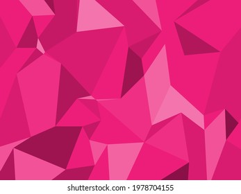 beautiful pink polygon shapes background