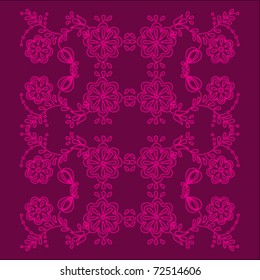 beautiful pink purple floral motif